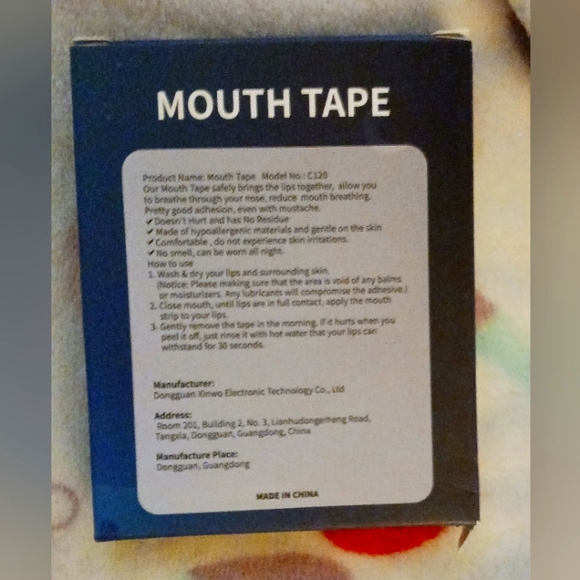 Mouth tape for mouth breathing and snoring - Picture 2 of 2